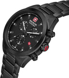 Swiss Military Hanowa Men's Chronograph Watch Black Dial with Black Stainless Steel Bracelet, SMWGI0001930
