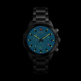 Swiss Military Hanowa Men's Chronograph Watch Black Dial with Black Stainless Steel Bracelet, SMWGI0001930