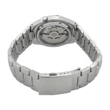 Seiko 21 Jewels Men's Automatic Watch Analog Blue Dial with Silver Stainless Steel Band, SNK603K