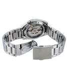 Seiko Men's Mechanical Watch Analog, Blue Dial with Silver Stainless Steel Band, SNKL43K
