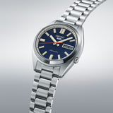 Seiko, Men's Mechanical Watch Analog, Blue Dial Silver Stainless Steel Band, SRPK87K