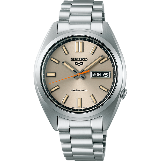 Seiko, Men's Mechanical Watch Analog, Silver Dial Silver Stainless Steel Band, SRPK91K authentic Seiko watch with original box and warranty papers