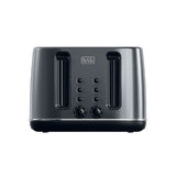 Black+Decker Stainless Steel 4 Slice Toaster Black SSET425