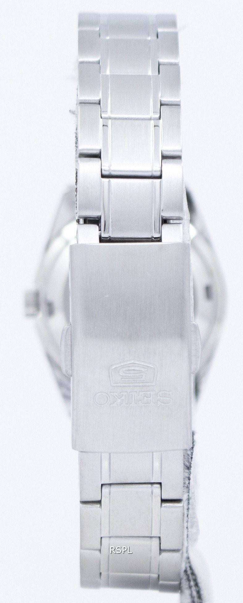 Seiko Women's Mechanical Watch Analog, Black Dial Silver Stainless Band, SYMK17J