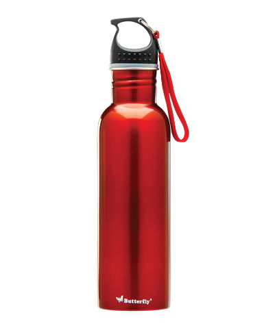 Butterfly, Steel 750ml Water Bottle,BFLYBO