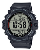 Casio Men's watch Digital, Black Dial Black Resin Strap, AE-1500WH-1AVDF