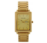 Sonata Men's Watch Analog Champagne Dial With Gold Stainless Steel Band, 7057YM02