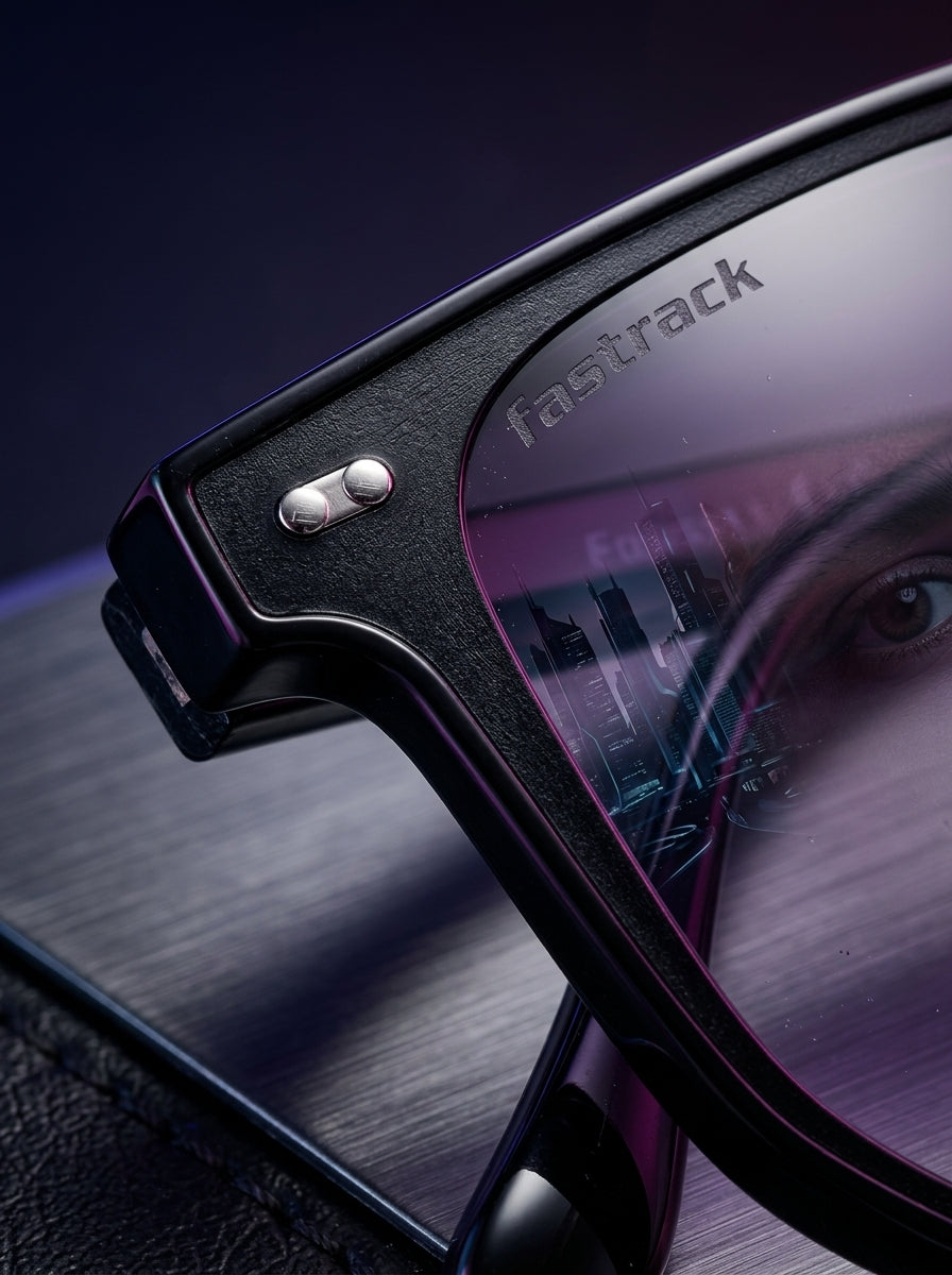 Fastrack Unisex Round Sunglasses, Grey Lens, UV protected, P471GY1 - image 3