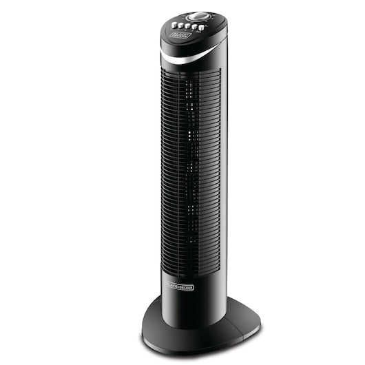 Black+Decker 3 Speed Tower Fan with Timer and Oscillation, 50W Black, TF50-B5 Fan BL-TF50