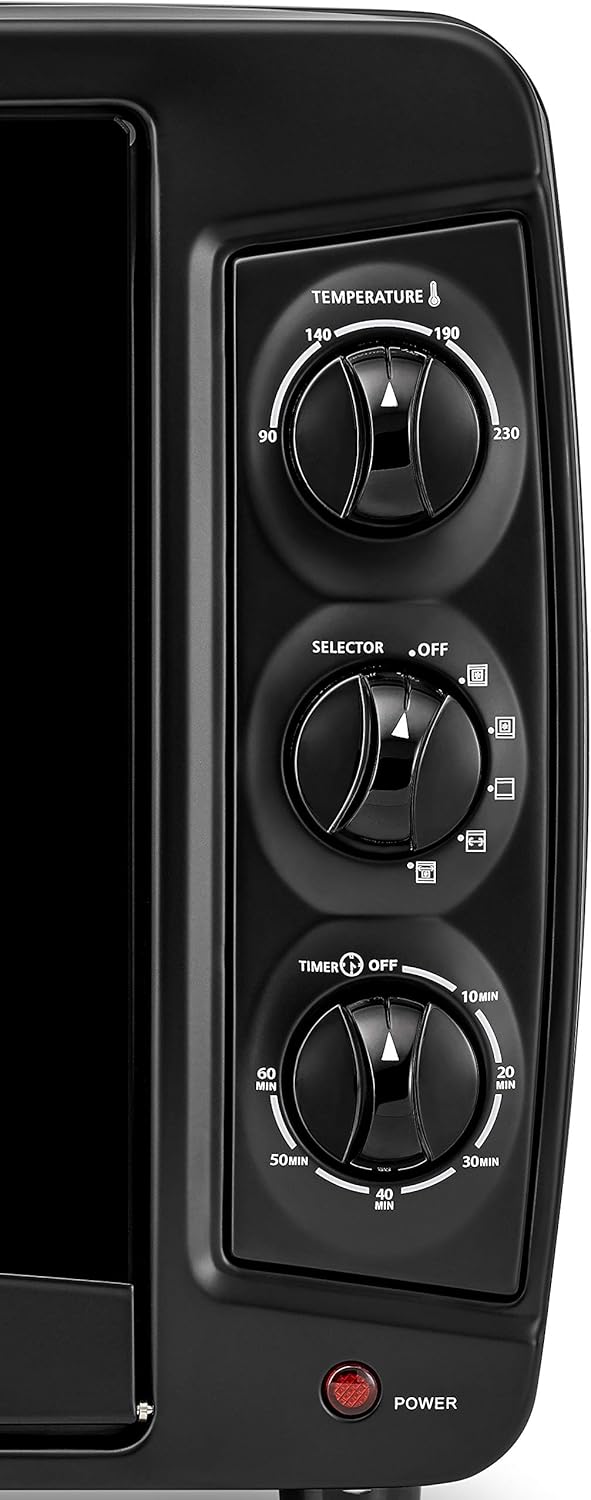 Black+Decker Toaster Oven 1500W With Double Glass Door, TRO35RDG
