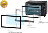 Black+Decker, 45 Litre Double Glass Multifunction Toaster Oven with Rotisserie,Black, TRO45RDG
