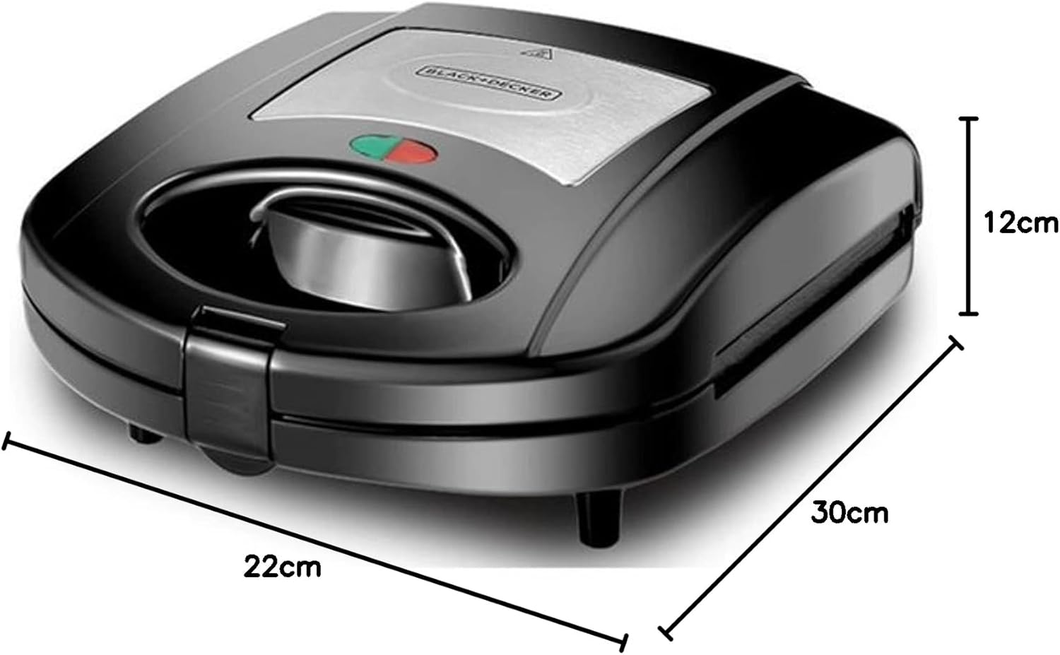 Black+Decker, 2Slice 3 In 1 Sandwich, Grill & Waffle Maker, TS2130