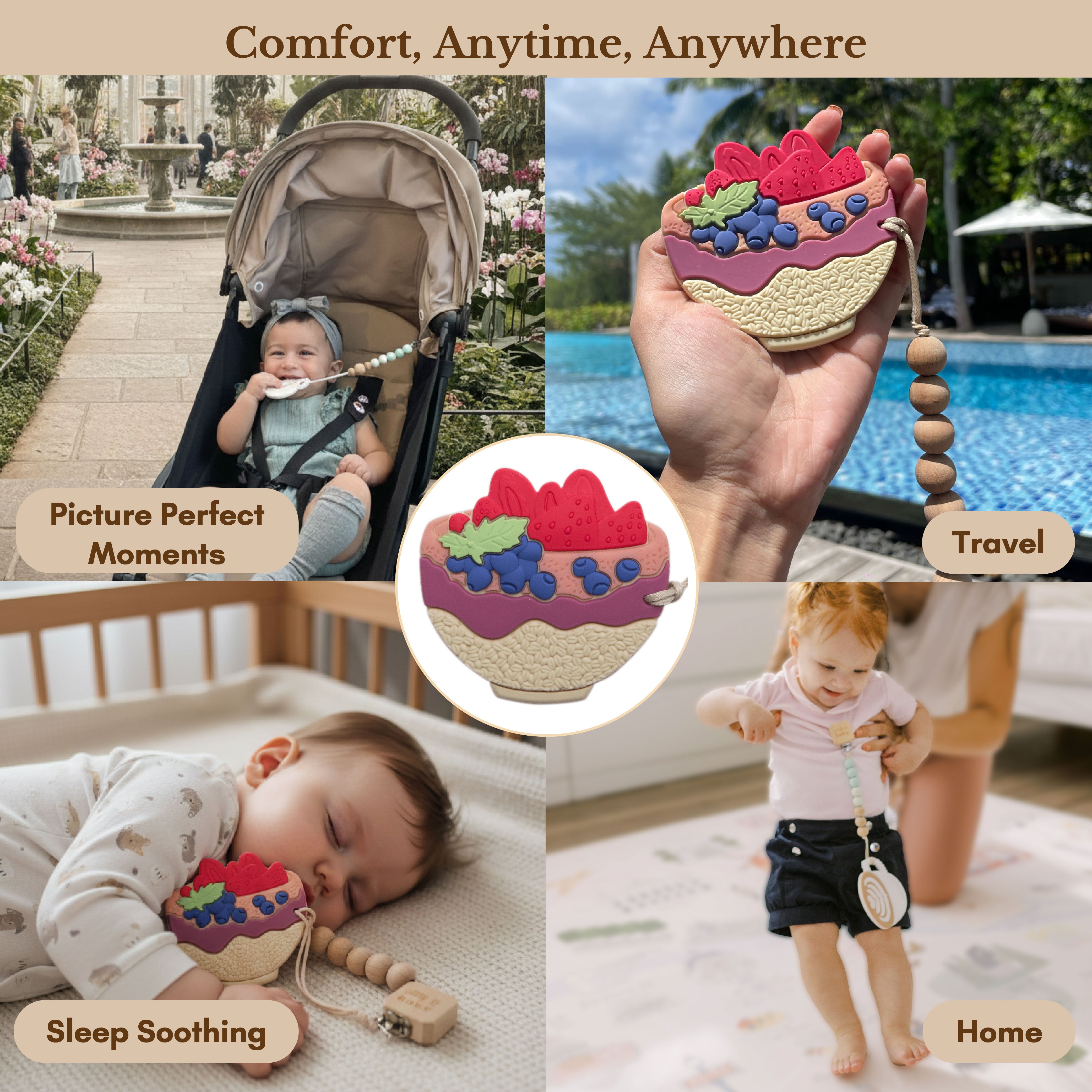 Milk It Baby, Acai You Later' Teether , MI-TAB008