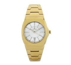 Titan Men's Regalia Watch Analog White Dial With Gold Stainless Steel Band, 90021YM02