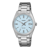 Casio UTP-1302PD-2A2VDF Unisex Analog Watch Blue Dial with Silver Stainless Steel Band