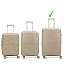 Carlton Hertford 76cm 8 Wheel Hard Top Trolley-Champagne, HERTFORD76CPA