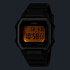 Casio Men's Digital Watch Grey Dial with Green Resin Strap, W-738H-3AVDF