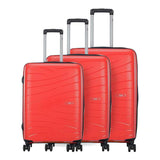 Skybags 55cm, 67cm, 79cm 3pcs Hard Trolley Set Red, MAXX3PCSRD