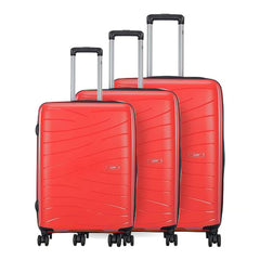 Skybags 55cm, 67cm, 79cm 3pcs Hard Trolley Set Red, MAXX3PCSRD