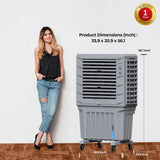 Symphony 125 L Air Cooler with 20 Inch Fan , 250W, MOVICOOLMAX125T