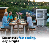Symphony 125 L Air Cooler with Dual 20 Inch Fans, 250W, MOVICOOLDUOS125T