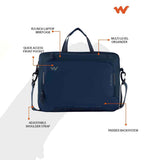 Wildcarft Lp Briefcase Xp Navy Laptop Bag, LPBRIEFCASEXPNY