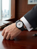 Casio, Men's Analog Watch, White Dial Black Stainless Steel Band, MTP-E700B-7EVDF product image