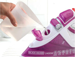 Black+Decker, 2400W Steam Iron Magenta, X2450-B5