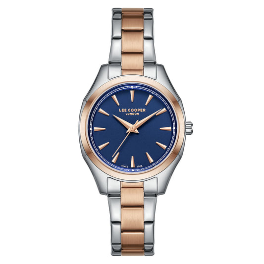 Lee Cooper, Men's, Analog Watch, Blue Dial, with Stainless Steel Band, LE-LC08006.390