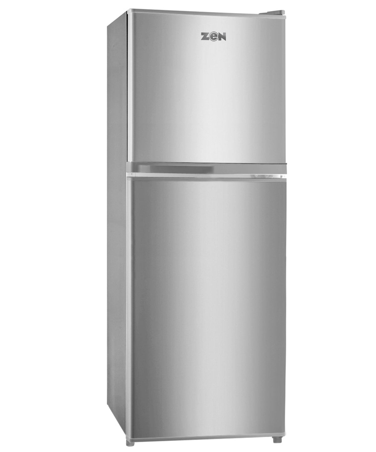 Zen Double Door Fridge, Silver Finish With Lock & Key 250L, ZR250DS