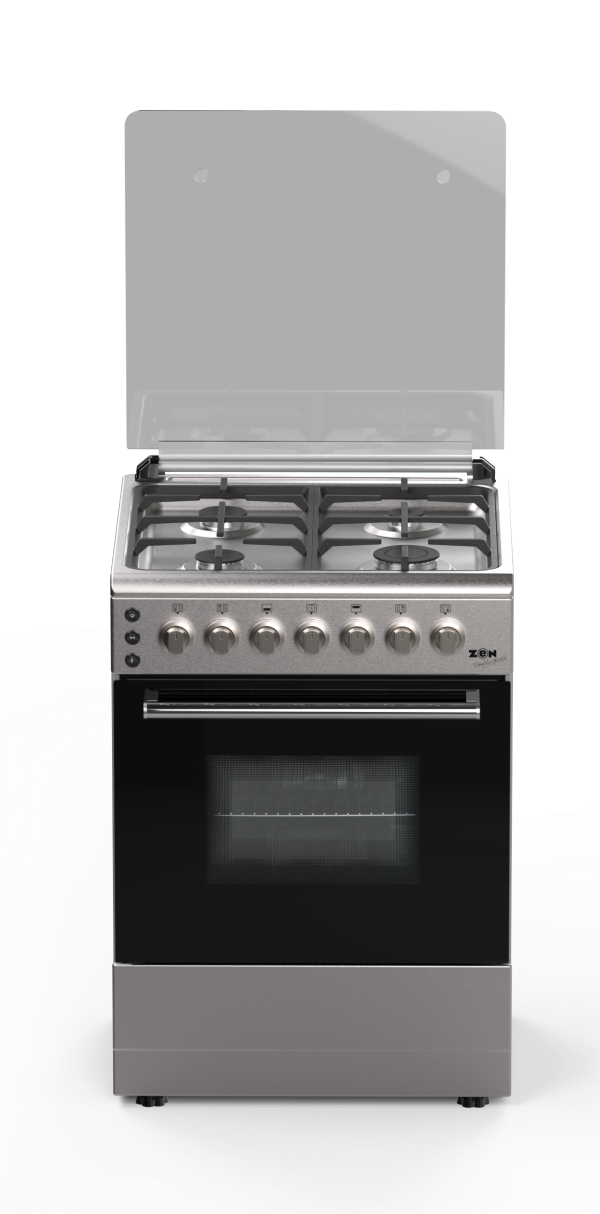 Zen 60 x 60 Free Standing Gas Oven, Stainless Steel,  ZSO60X60FCS