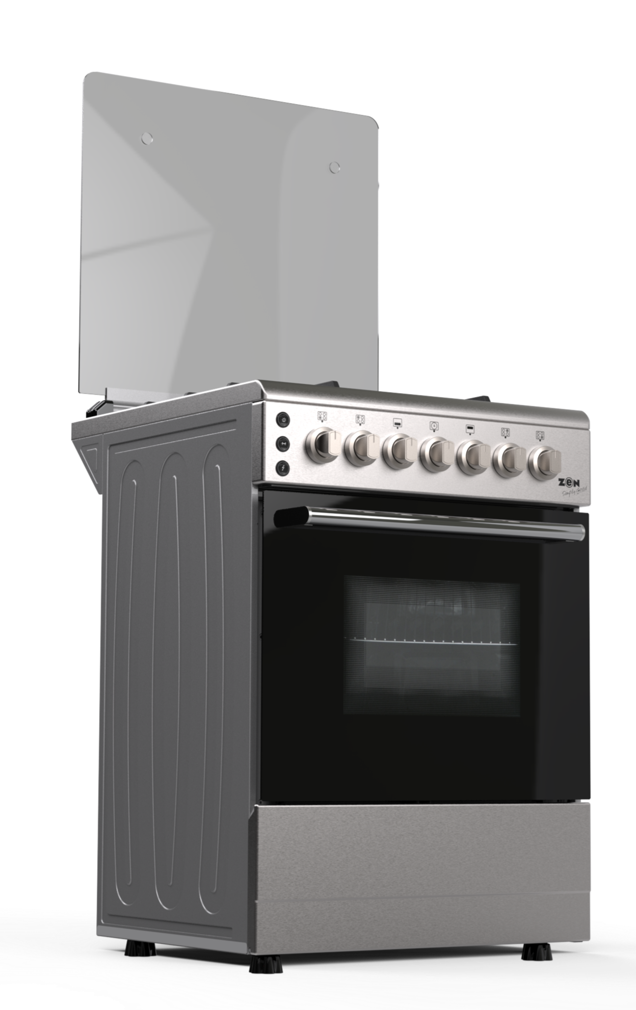 Zen 60 x 60 Free Standing Gas Oven, Stainless Steel,  ZSO60X60FCS