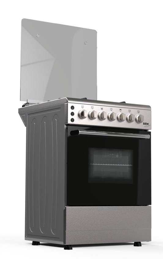 Zen 60 x 60 Free Standing Gas Oven, Stainless Steel,  ZSO60X60FCS
