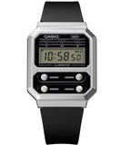 Casio Men's Watch Digital, Black Dial Black Resin Band,A100WEF-1ADF