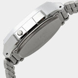 Casio, Unisex Watch Digital Display, Stainless Steel Grey Ion Plated Band, A168WERB-2ADF