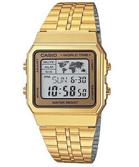 Casio, Men’s Watch Vintage Collection Digital, Gold Dial Gold Stainless Band, A500WGA-9DF