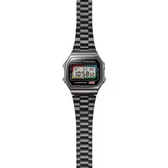 Casio Vintage UNO Edition Unisex Watch Digital Dial With Black Stainless Steel Band, A168WEUC-1ADR