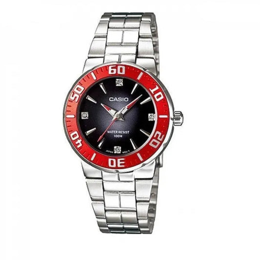 Casio, Women's Watch Analog, Black Dial Silver Stainless Band, LTD-2000D-1A2VDF product image