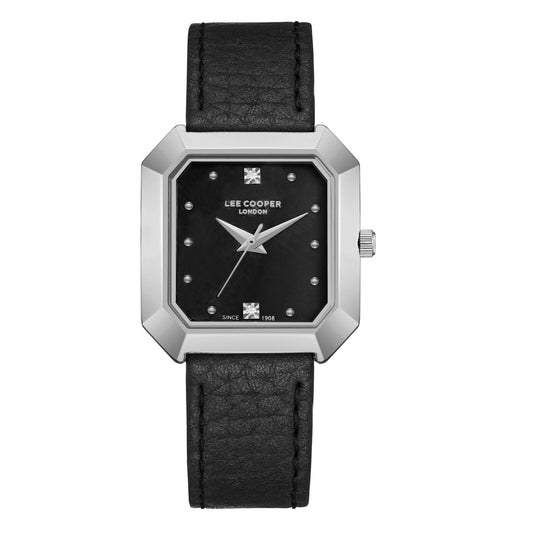 Lee Cooper, Men's, Analog Watch, Black Dial, with Leather Band, LE-LC08028.351