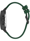 Beverly Hills Polo Club Men's Multifunction Watch with Black Dial and Green Silicone Band, BP3211X.377