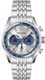 Quantum Men's Multifunction Watch Silver Dial Silver Metal Band, ADG1301.390