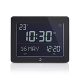 Alfajr Digital Desk Islamic Prayer Clock Black With Multiple Azan Sound And Prayer Times, CF-19B