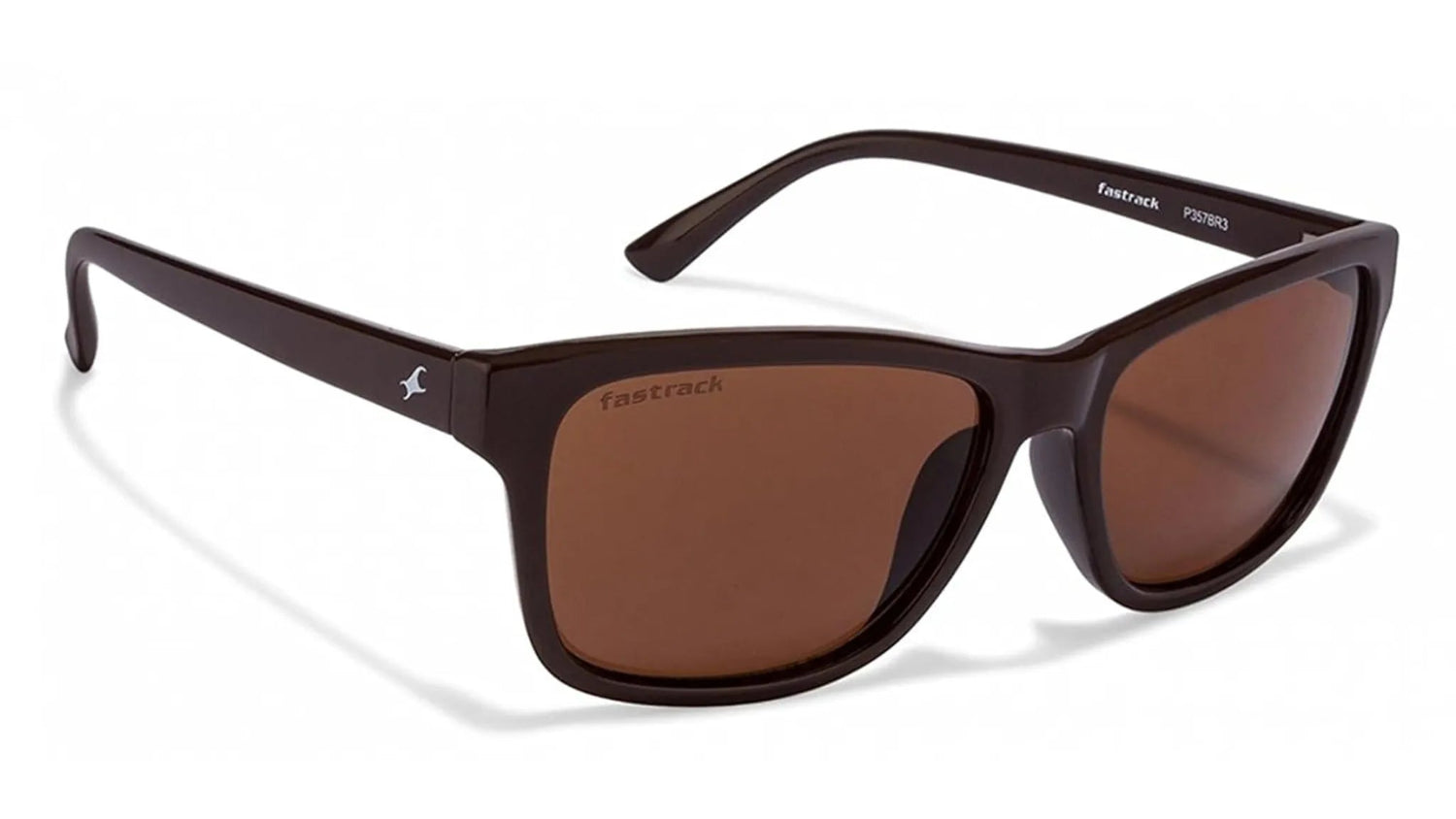 Fastrack Men's Wayfarer Sunglasses, Brown Lens, UV protected, P357BR3 - image 3