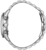 Beverly Hills Polo Club Men's Multifunction Watch with Gunmetal Black Dial and Silver Stainless Steel Band, BP3782X.350