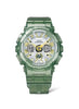 G-Shock Chronograph Analog & Digital, Green Dial Green Resin Band Watch for Men, GMA-S120GS-3ADR