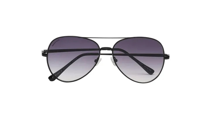 Fastrack Unisex Aviator Sunglasses, Black Lens, UV protected, M258BK2 - image 2