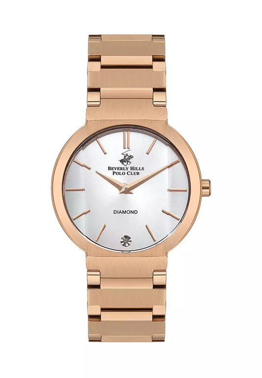 Beverly Hills Polo Club, Men's, Analog Watch, Gold Dial, with Stainless Steel Band, BH-BP3568X.430