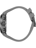 Beverly Hills Polo Club Men's Multifunction Watch with Gunmetal Dial and Grey Silicone Band, BP3778X.066