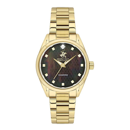 Beverly Hills Polo Club, Men's, Analog Watch, Black Dial, with Stainless Steel Band, BH-BP3601C.150