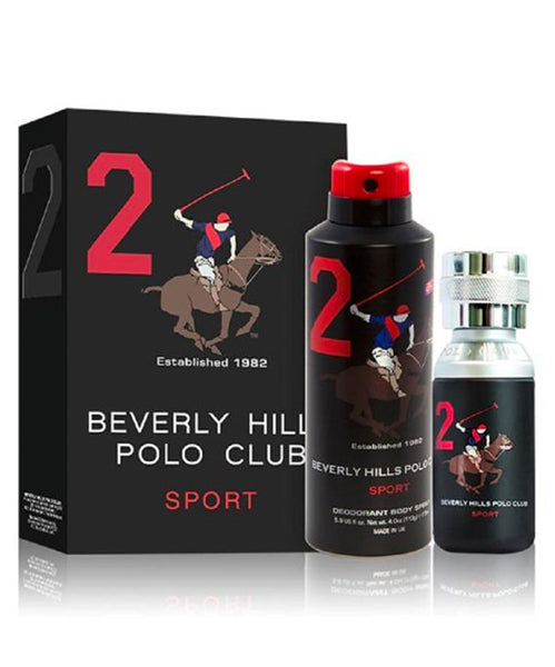 Beverly Hills Polo Club Sport 2 Eau De Toilette Deodorant Gift Set F Kewalrams